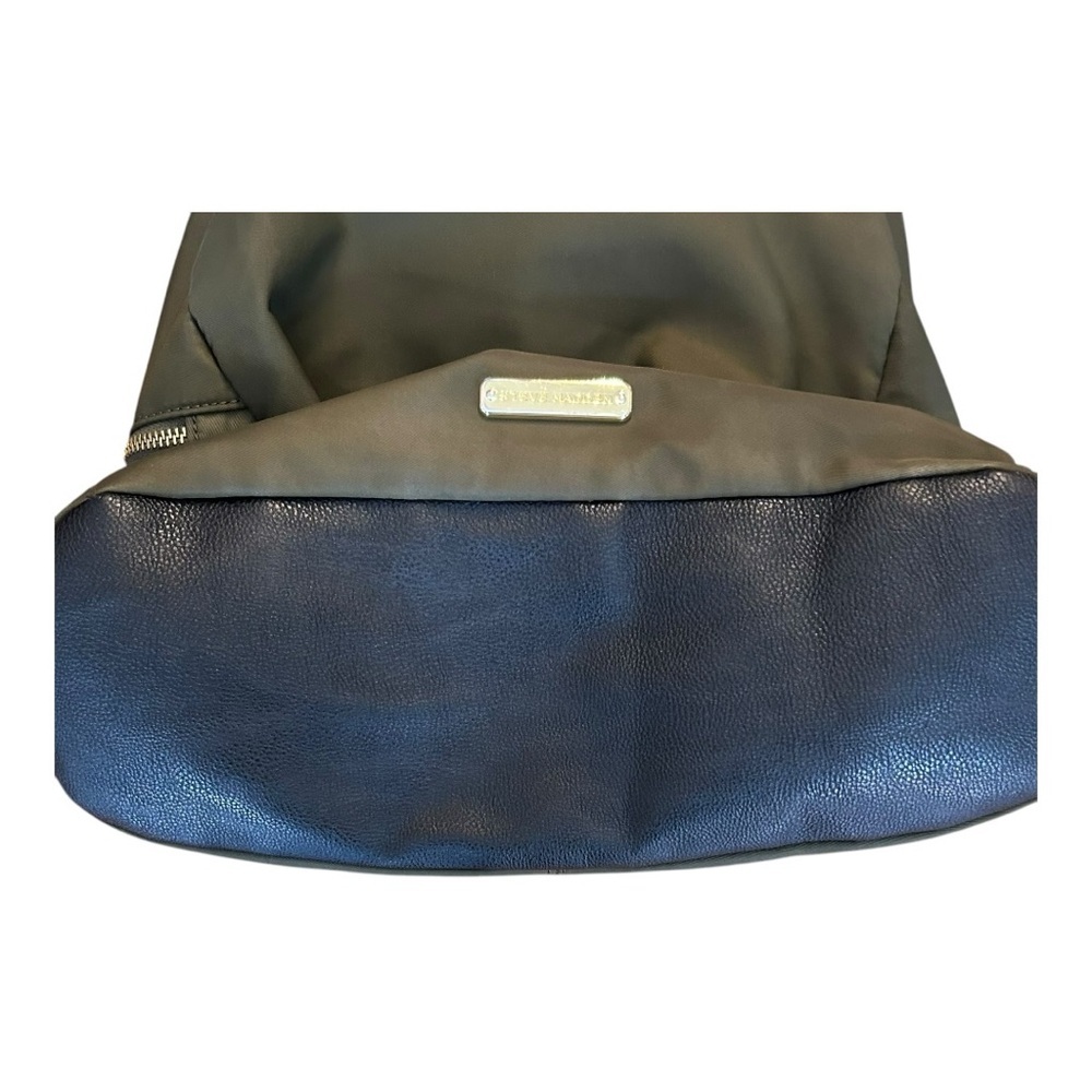 Steve Madden Nylon and Faux Leather Trim Spencer Backpack in Olive Green & Black - Picture 5 of 15